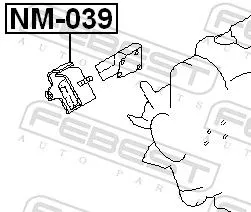 FEBEST Mounting, engine (NM-039)