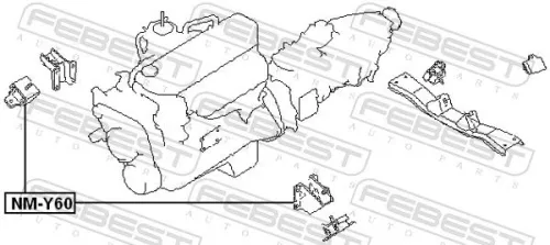 FEBEST Mounting, engine (NM-Y60)