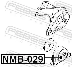 FEBEST Mounting, engine (NMB-029)