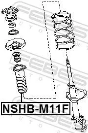 FEBEST Protective Cap/Bellow, shock absorber (NSHB-M11F)