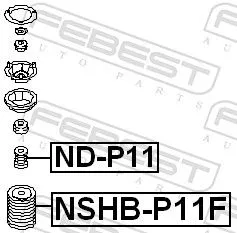 FEBEST Protective Cap/Bellow, shock absorber (NSHB-P11F)