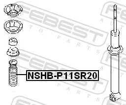 FEBEST Protective Cap/Bellow, shock absorber (NSHB-P11SR20)