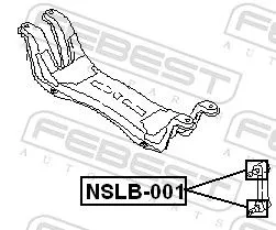 FEBEST Repair kit, supporting/ball joint (NSLB-001)