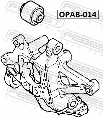 FEBEST Mounting, control/trailing arm (OPAB-014)