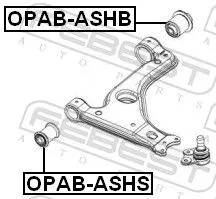FEBEST Mounting, control/trailing arm (OPAB-ASHB)