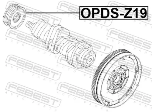 FEBEST Belt Pulley, crankshaft (OPDS-Z19)