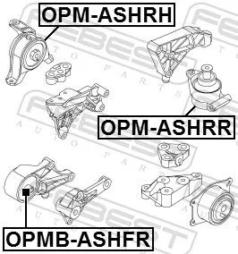 FEBEST Mounting, engine (OPM-ASHRR)