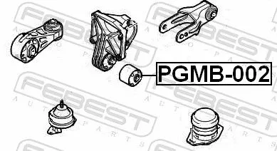 FEBEST Mounting, engine (PGMB-002)