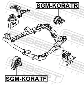FEBEST Mounting, engine (SGM-KORATR)