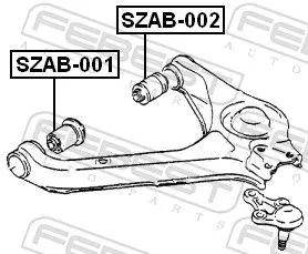 FEBEST Mounting, control/trailing arm (SZAB-001)