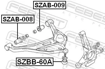 FEBEST Mounting, control/trailing arm (SZAB-009)