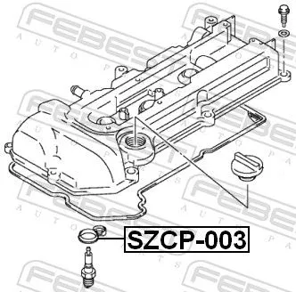 FEBEST Gasket, cylinder head cover (SZCP-003)