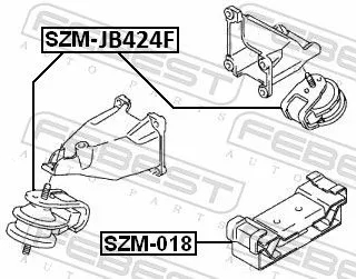 FEBEST Mounting, engine (SZM-JB424F)