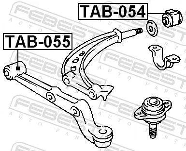 FEBEST Mounting, control/trailing arm (TAB-055)