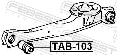 FEBEST Mounting, control/trailing arm (TAB-103)