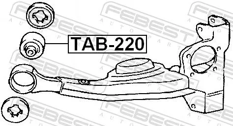 FEBEST Mounting, steering gear (TAB-220)