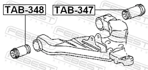 FEBEST Mounting, control/trailing arm (TAB-347)