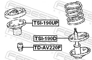 FEBEST Rubber Buffer, suspension (TD-AV220F)