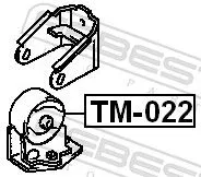 FEBEST Mounting, engine (TM-008)
