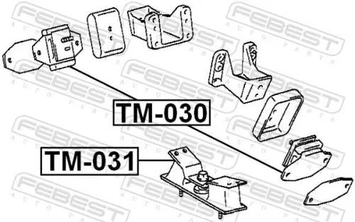FEBEST Mounting, engine (TM-031)