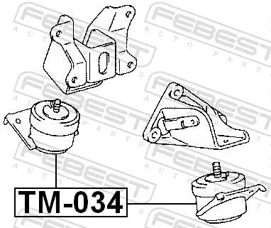 FEBEST Mounting, engine (TM-034)