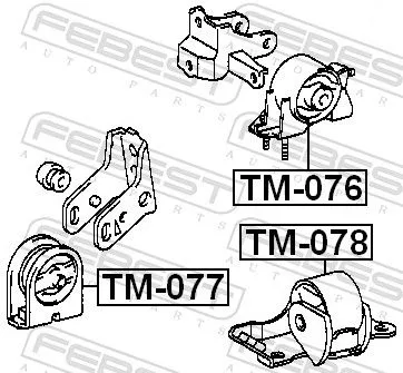 FEBEST Mounting, engine (TM-078)