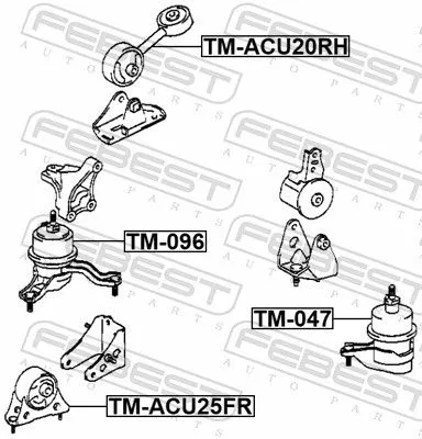 FEBEST Mounting, engine (TM-096)