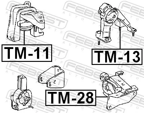 FEBEST Mounting, engine (TM-28)