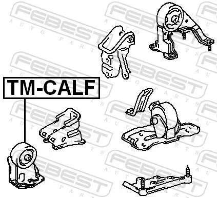 FEBEST Mounting, engine (TM-CALF)