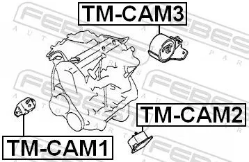 FEBEST Mounting, engine (TM-CAM2)