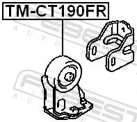FEBEST Mounting, engine (TM-CT190FR)