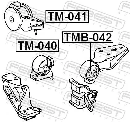 FEBEST Mounting, engine (TMB-042)