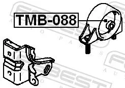 FEBEST Mounting, engine (TMB-088)