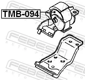 FEBEST Mounting, engine (TMB-094)