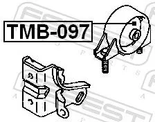 FEBEST Mounting, engine (TMB-097)
