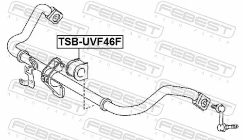 FEBEST Mounting, stabiliser bar (TSB-UVF46F)