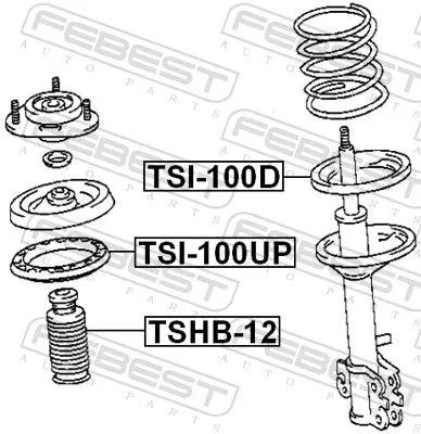 FEBEST Spring Seat (TSI-100UP)