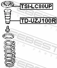 FEBEST Spring Seat (TSI-LC80UP)