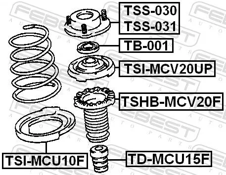 FEBEST Spring Seat (TSI-MCU10F)