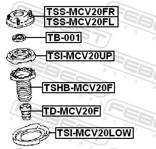 FEBEST Spring Seat (TSI-MCV20LOW)
