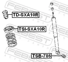FEBEST Spring Seat (TSI-SXA10R)