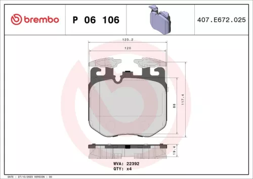 Brake Pad Set, disc brake