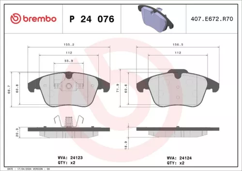 Brake Pad Set, disc brake