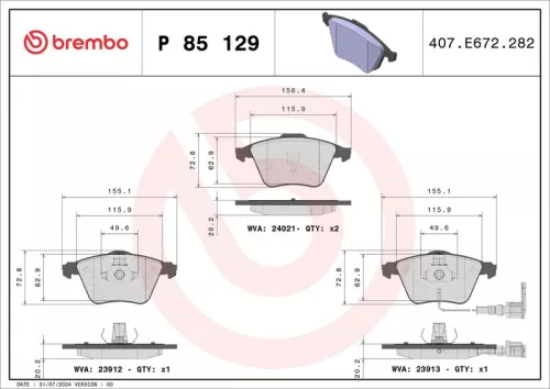 Brake Pad Set, disc brake
