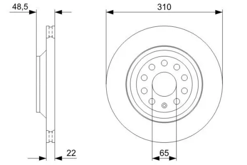 BOSCH Brake Disc (0986479303)