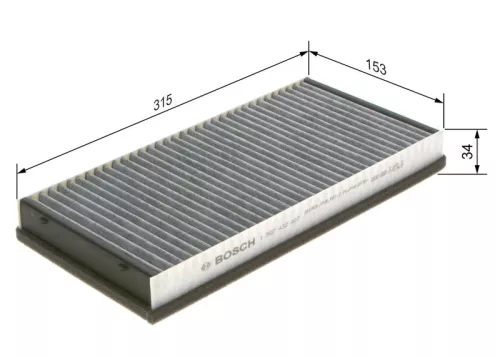 BOSCH Filter, cabin air (1 987 432 407)