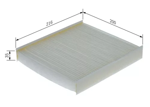BOSCH Filter, cabin air (1987435011)