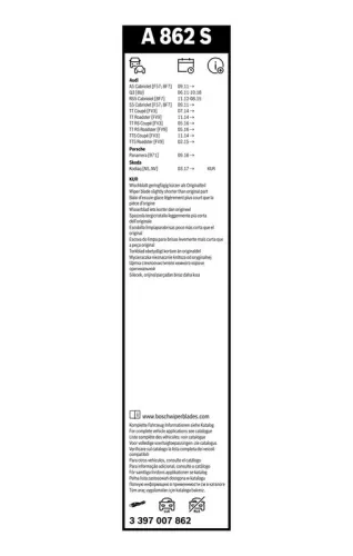 BOSCH Wiper Blade (3397007862)