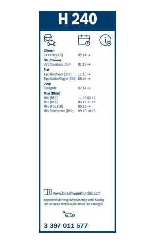BOSCH Wiper Blade (3397011677)