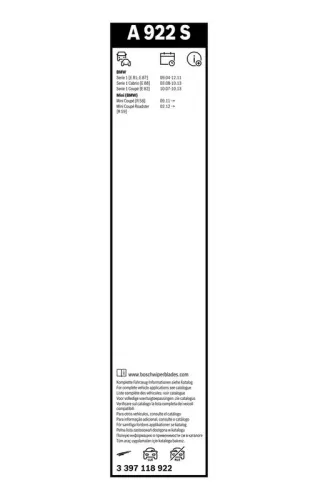 BOSCH Wiper Blade (3397118922)